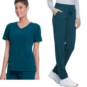 Teal Blue Scrubs Set